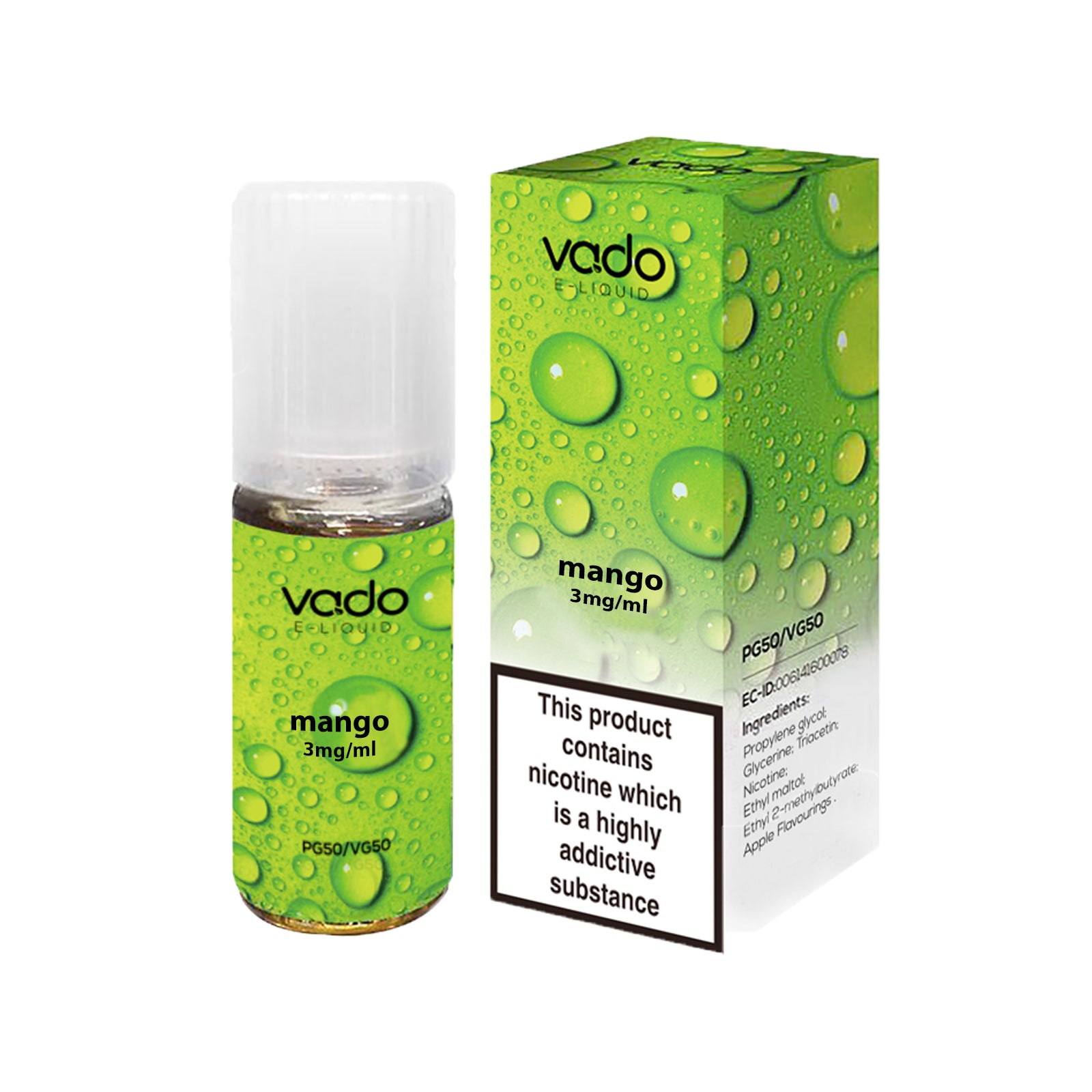 Vado E Liquid Mango 10ml E Juice (50VG/50PG)
