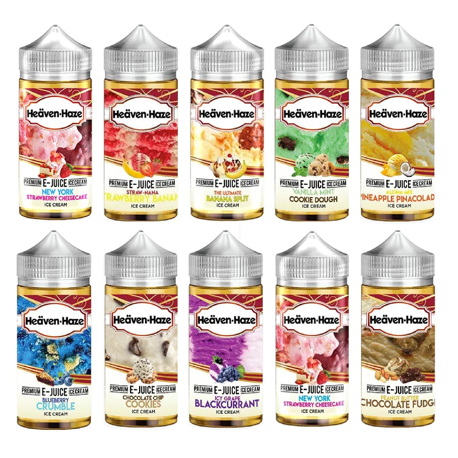 Heaven Haze E LIQUID ICE CREAM 100ML Vape juice