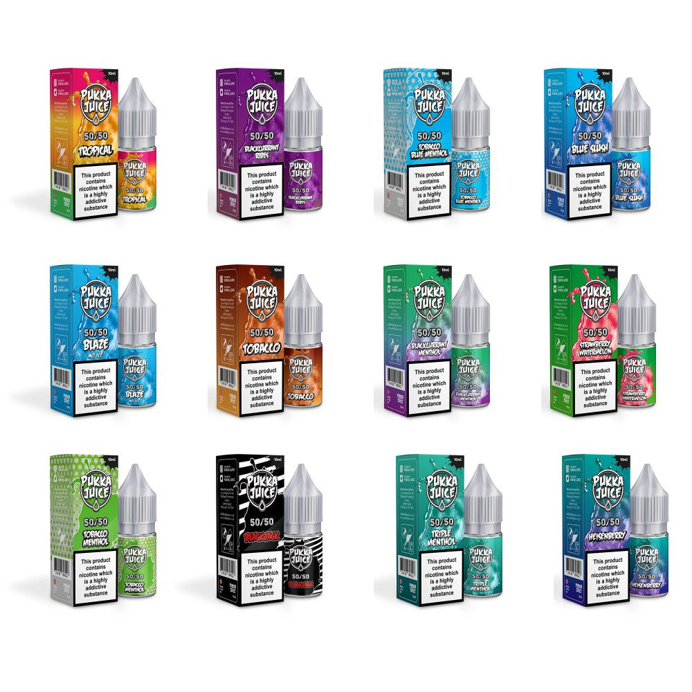 Pukka Juice 10ml E liquid 10 X 10ml Bottles
