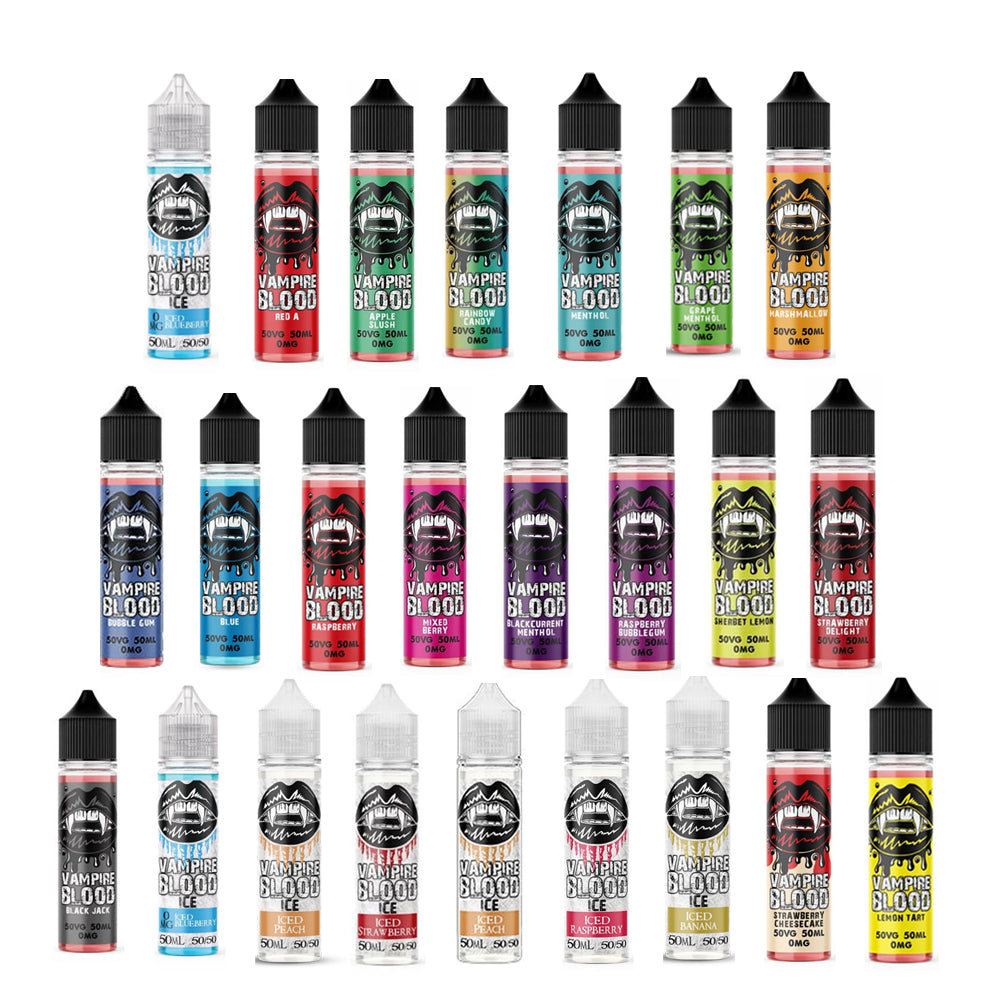 Vampire Blood 50ml UK made 50/50 VG/PG E liquid Vape Juice