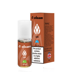 A STEAM E LIQUID 10 x 10ml 50/50 VGPG L & B 3mg, 6mg 12mg, 18mg