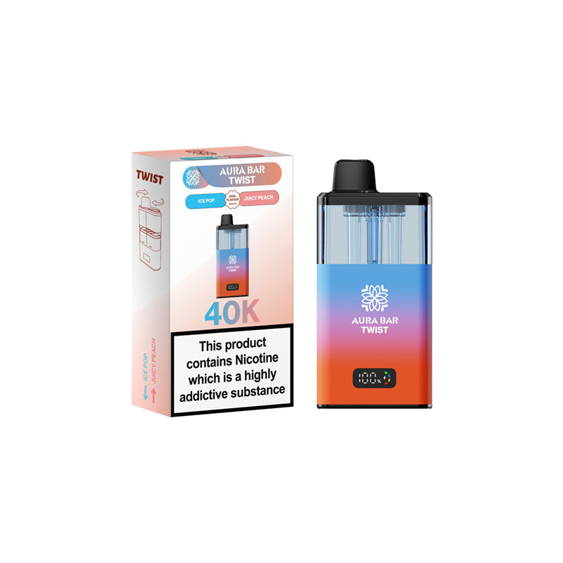 Aura-Bar-Twist-40K-Pod-Vape-Kit-Ice-Pop-Juicy-Peach