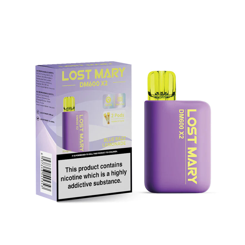 LOST MARY DM600 X2 DISPOSABLE VAPE POD KIT 1200 puffs