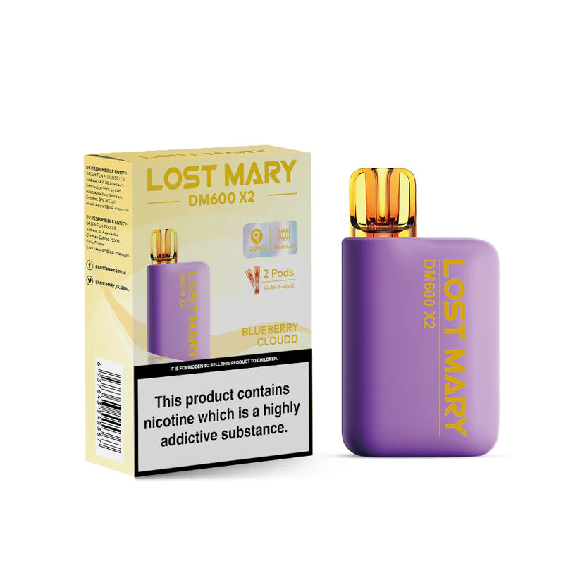 LOST MARY DM600 X2 DISPOSABLE VAPE POD KIT 1200 puffs