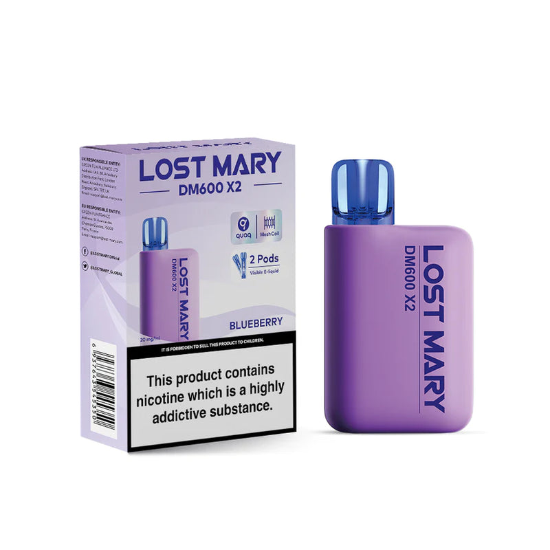 LOST MARY DM600 X2 DISPOSABLE VAPE POD KIT 1200 puffs
