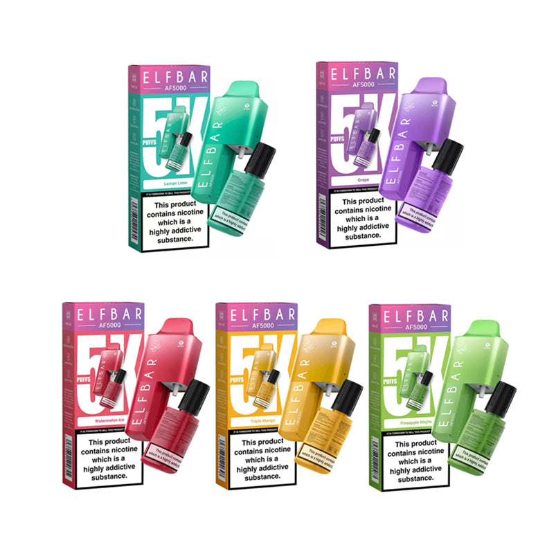 Shop Elf Bar AF5000 Disposable Vape Kit | Buy 4 for £9.99