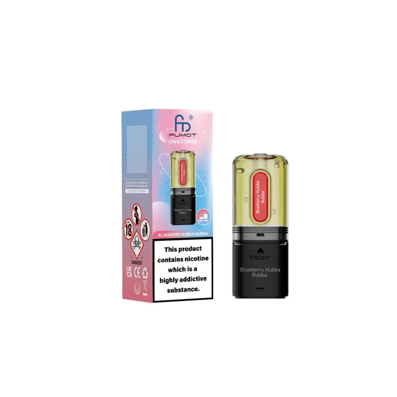 Fumot-Ultra-T32000-Prefileed-Pods-Blueberry-Hubba-Bubba