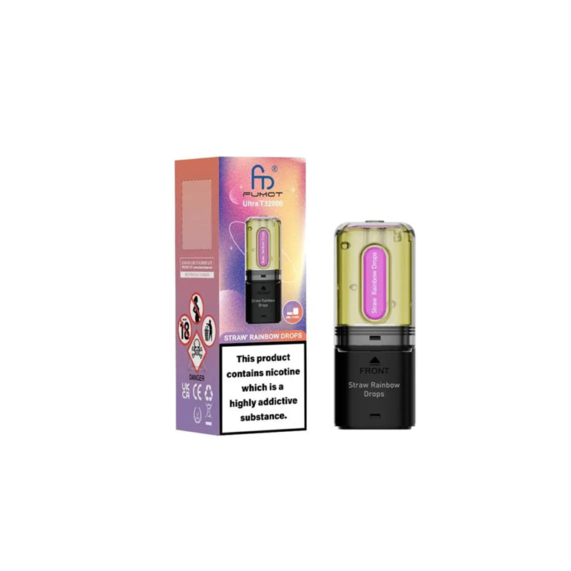Fumot-Ultra-T32000-Prefileed-Pods-Straw-Rainbow-Drops