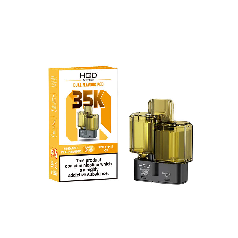 HDQ Glow Air 35K 20mg Prefilled Replacement Pods (Pack of 5)