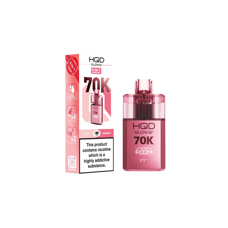 HQD Glow Air 70K 20mg Prefilled Pod Vape Kit