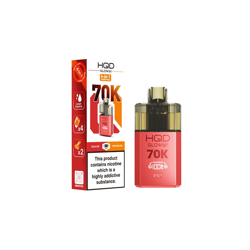 HQD Glow Air 70K 20mg Prefilled Pod Vape Kit