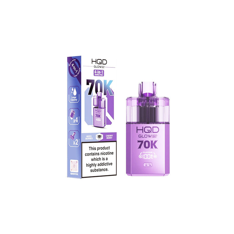 HQD Glow Air 70K 20mg Prefilled Pod Vape Kit