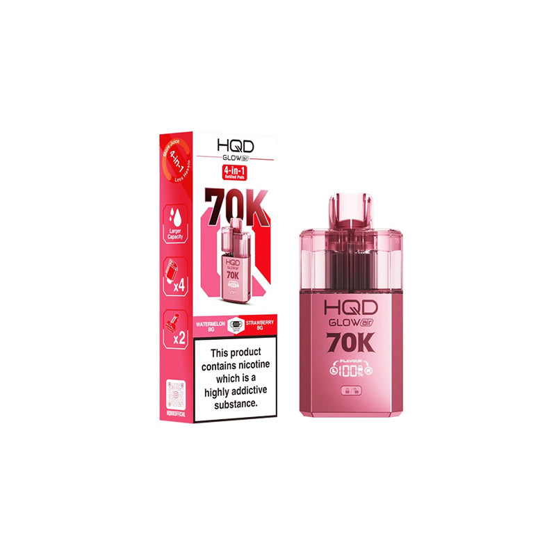 HQD Glow Air 70K 20mg Prefilled Pod Vape Kit