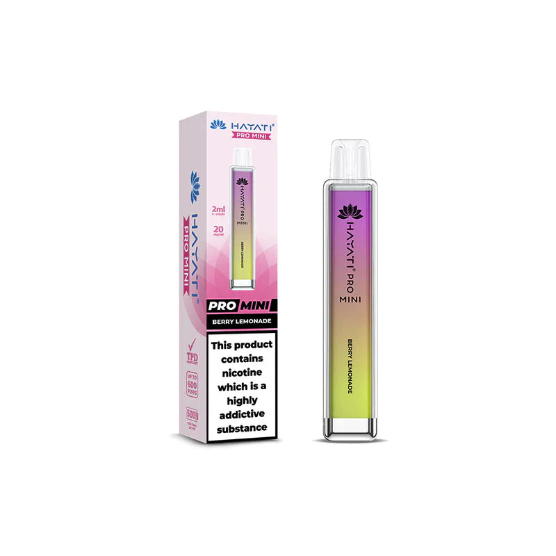 Hayati Pro Mini 600 Puffs 20mg Disposable Vape Kit (Box of 10)