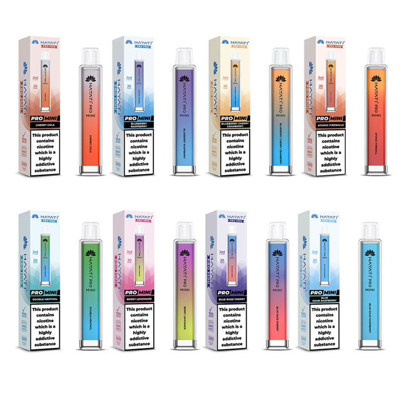 Hayati Pro Mini 600 Puffs 20mg Disposable Vape Kit (Box of 10)
