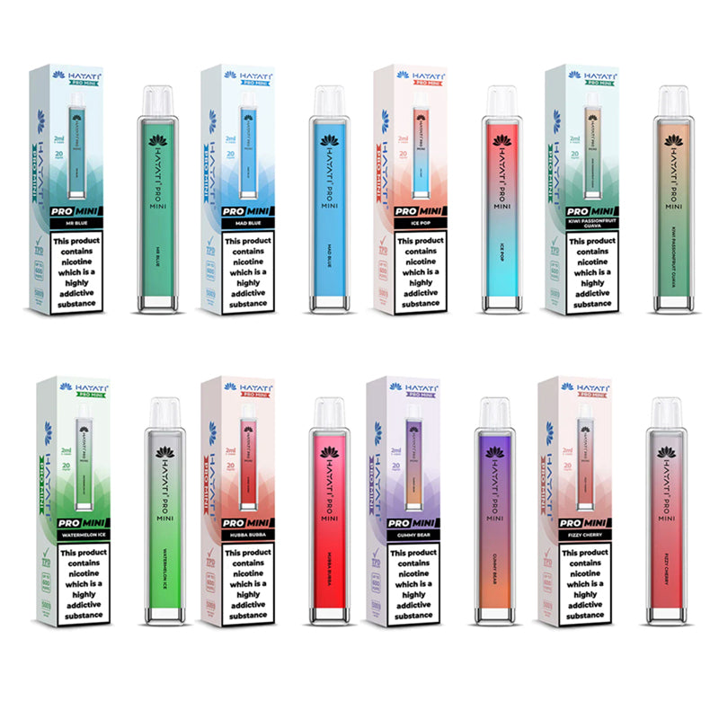 Hayati Pro Mini 600 Puffs 20mg Disposable Vape Kit (Box of 10)