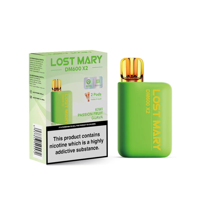 LOST MARY DM600 X2 DISPOSABLE VAPE POD KIT 1200 puffs