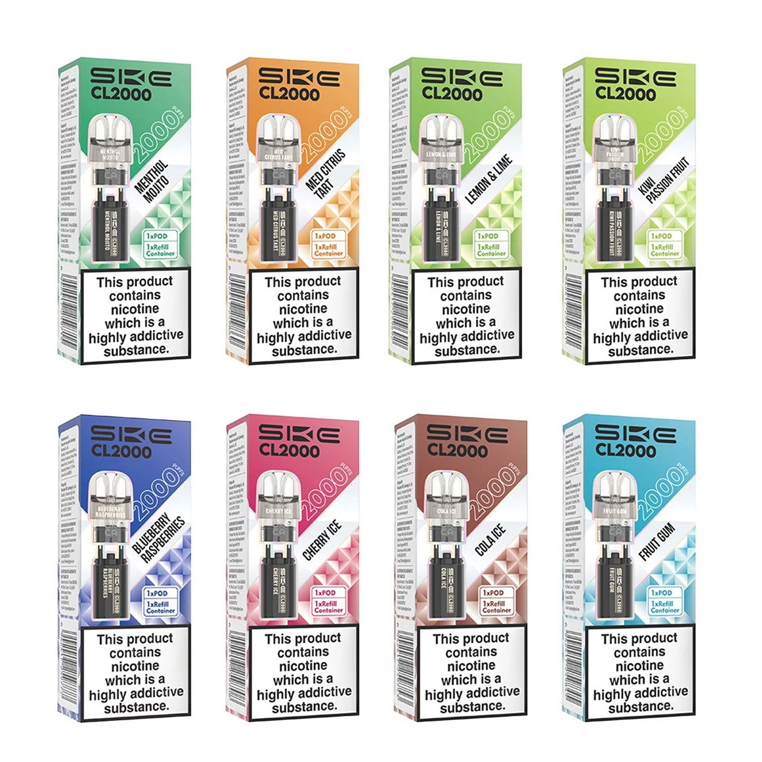 SKE CL 2000  Prefilled Replacement Pods