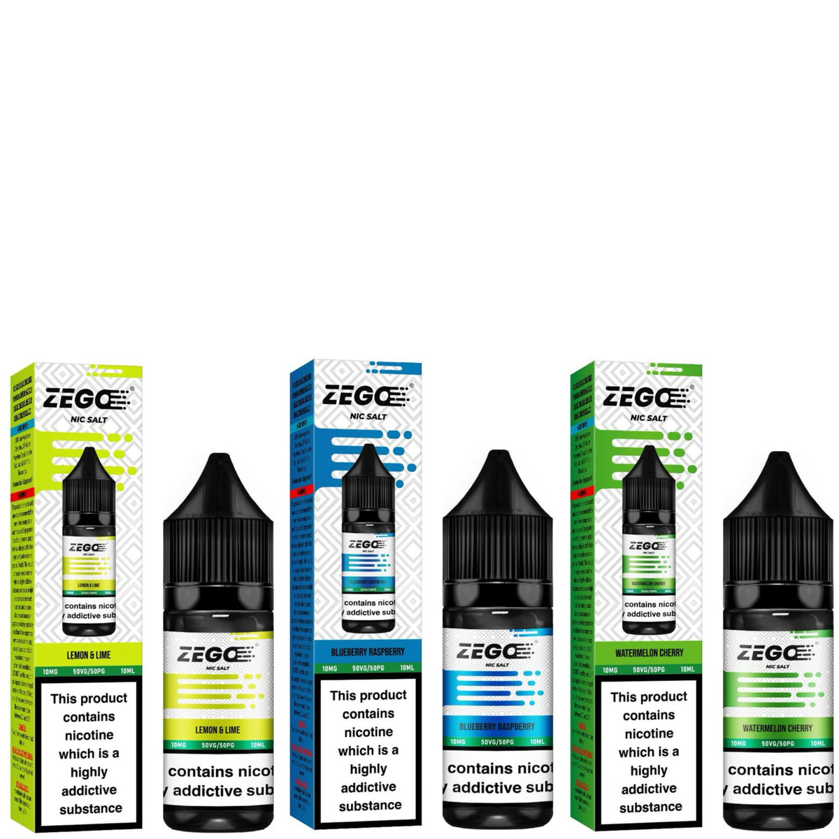 Zego Nic Salt 10ml E-Liquid 10mg/20mg