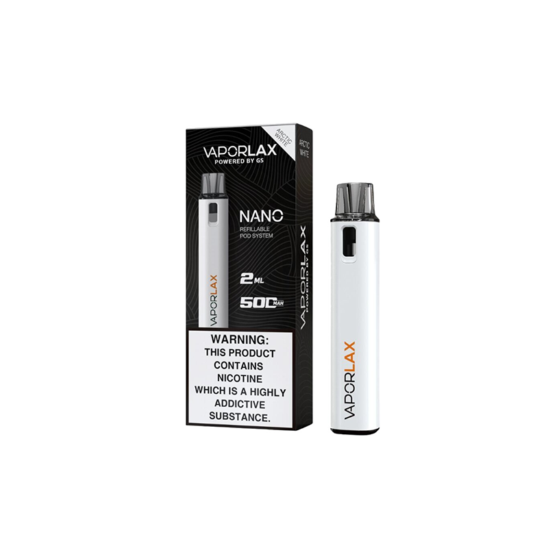 Vaporlax-Nano-Pod-Vape-Kit-Arctic-White