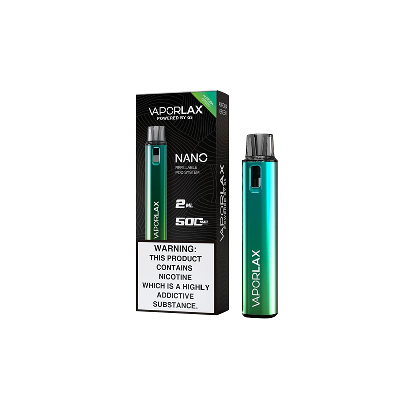 Vaporlax-Nano-Pod-Vape-Kit-Aurora-Green