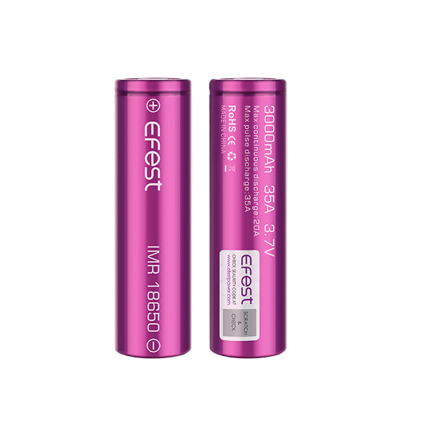 Efest IMR 18650 3000mAh Rechargeable Battery