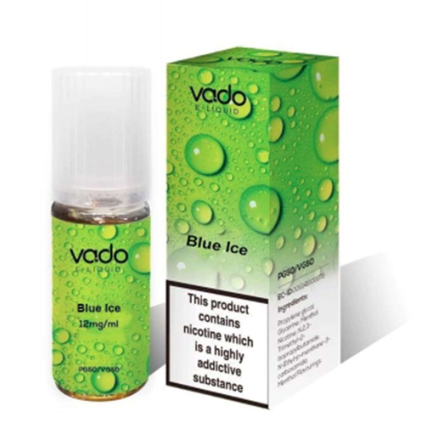 Vado E Liquid Blue Ice 10ml E Juice (50VG/50PG)