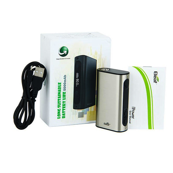 Genuine Eleaf iStick iPower TC 80W Box Mod 5000mAh Battery The Vape City Ltd Genuine Eleaf iStick iPower TC 80W Box Mod 5000mAh Battery The Vape City Ltd