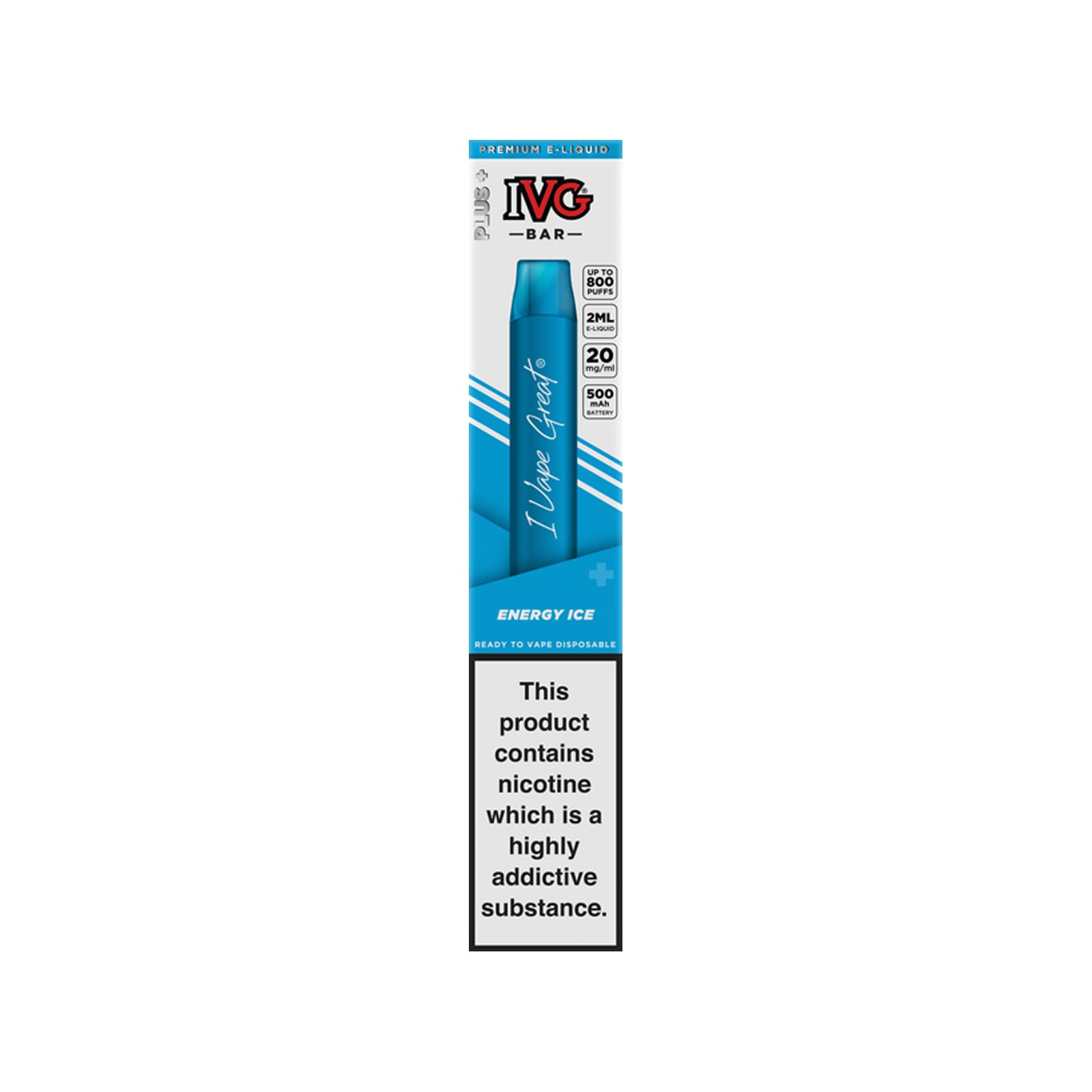 IVG PLUS Bar Disposable 800 Puffs Vape Kit (Buy 3 Get 1 Free)