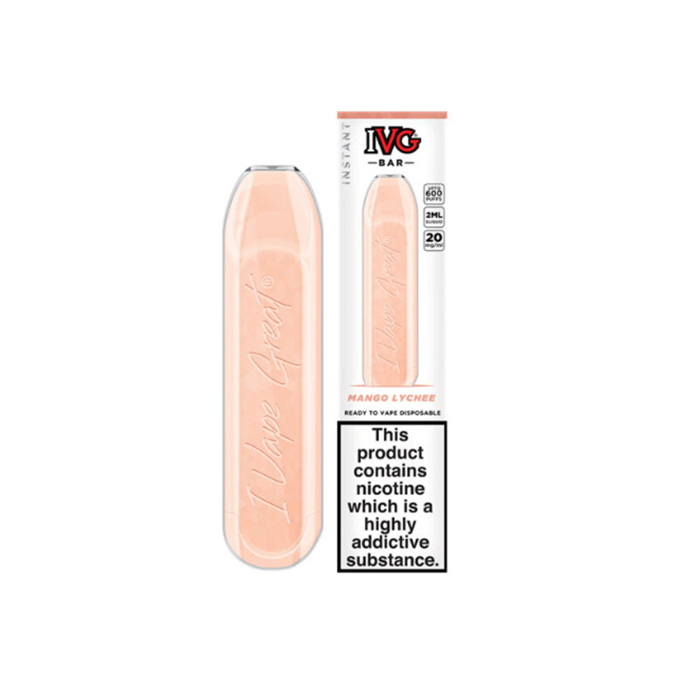 IVG BARS 20mg 600 Puffs Disposable Vape Bars (Buy 3 Get 1 Free)