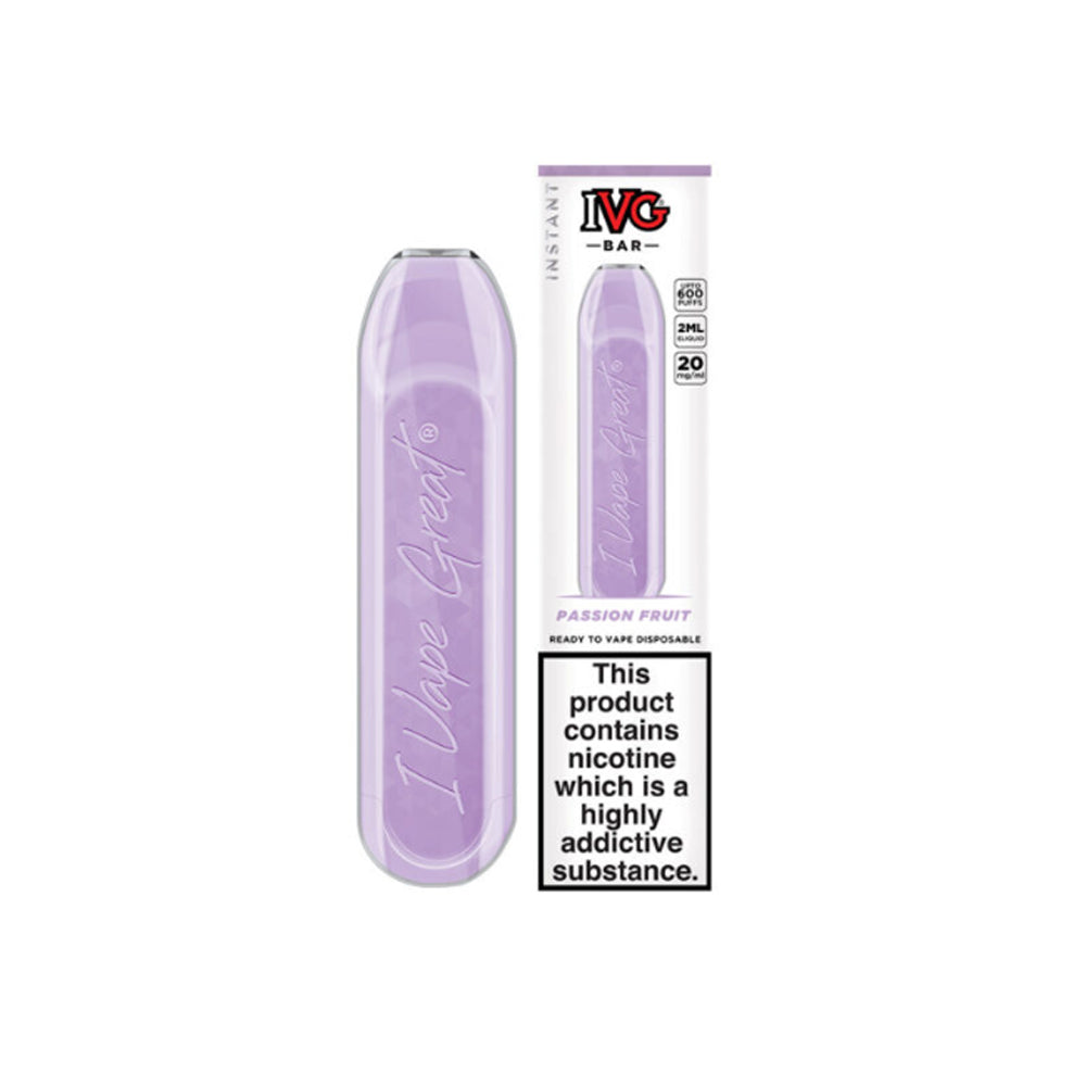 IVG BARS 20mg 600 Puffs Disposable Vape Bars (Buy 3 Get 1 Free)