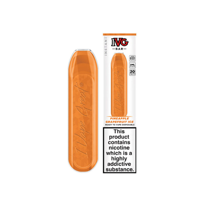 IVG BARS 20mg 600 Puffs Disposable Vape Bars (Buy 3 Get 1 Free)