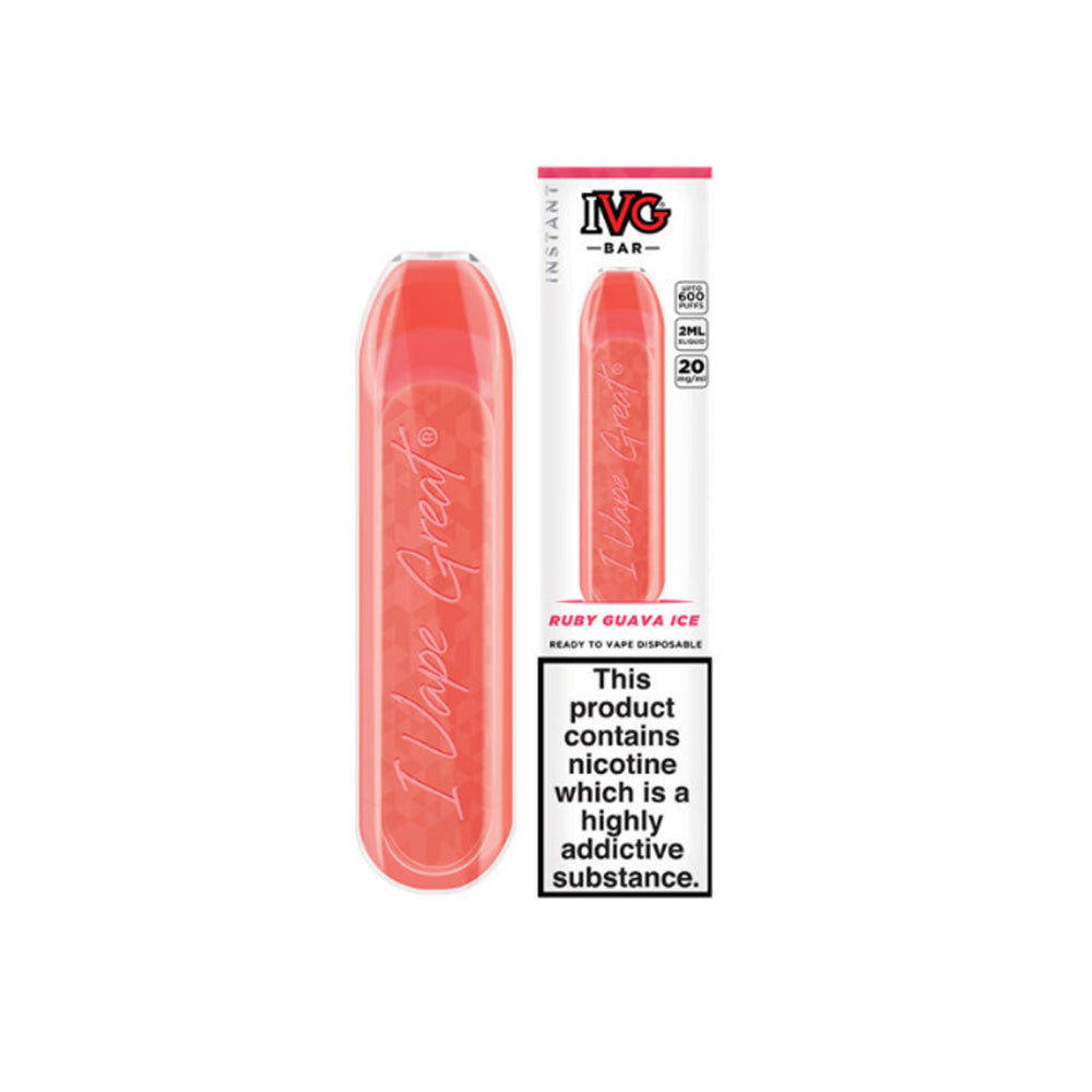 IVG BARS 20mg 600 Puffs Disposable Vape Bars (Buy 3 Get 1 Free)
