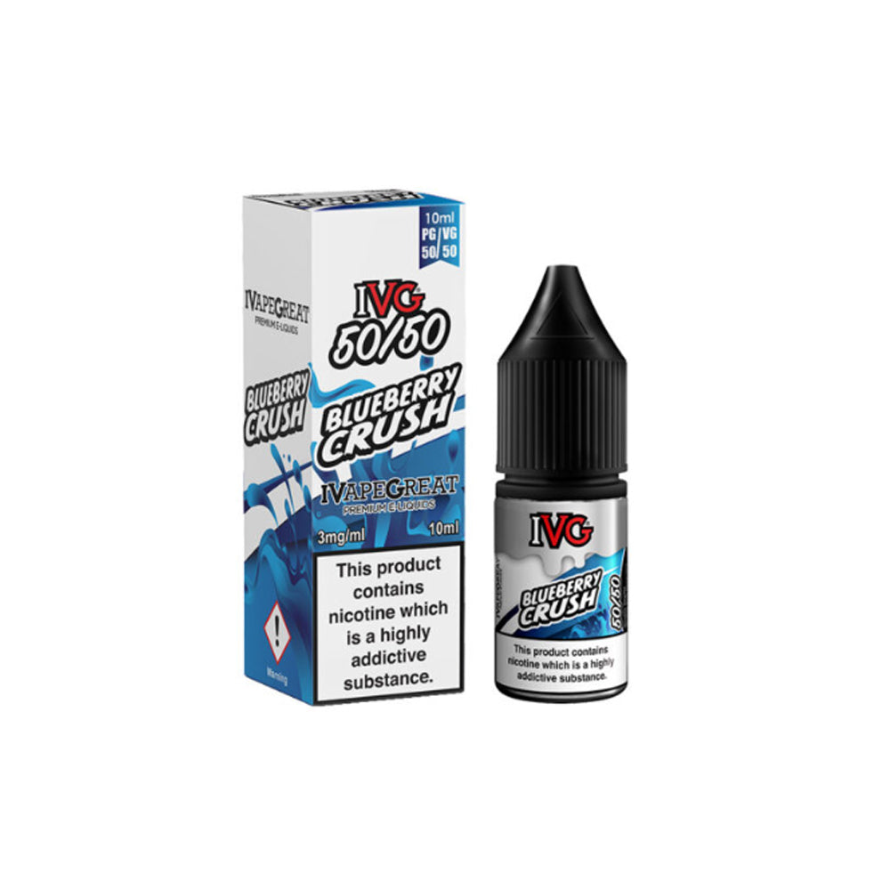 IVG 50/50 18mg 10ml X 10 Bottles E liquid
