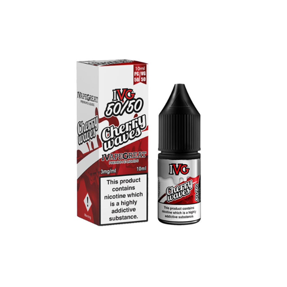 IVG 50/50 18mg 10ml X 10 Bottles E liquid