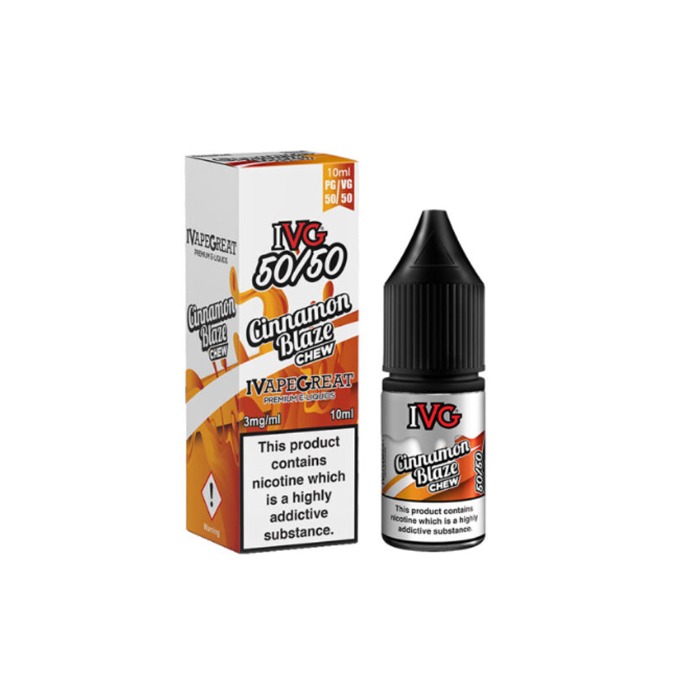 IVG 50/50 18mg 10ml X 10 Bottles E liquid