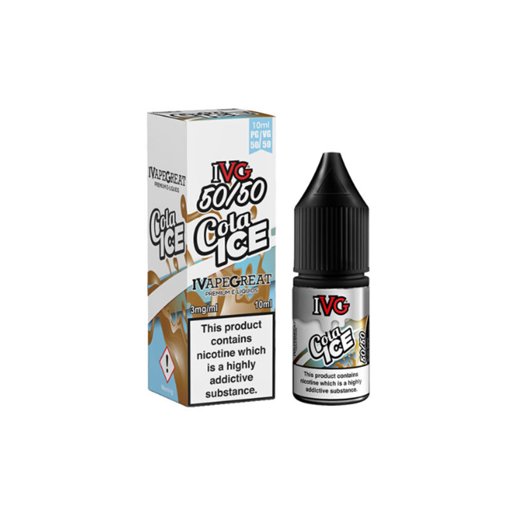 IVG 50/50 18mg 10ml X 10 Bottles E liquid