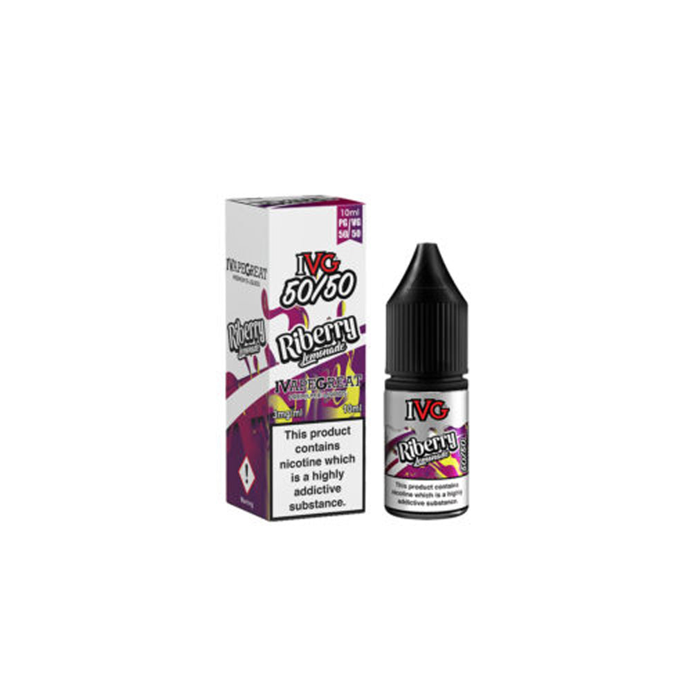 IVG 50/50 18mg 10ml X 10 Bottles E liquid