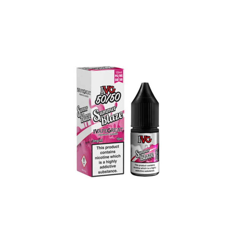 IVG 50/50 3mg 10ml X 10 Bottles E liquid