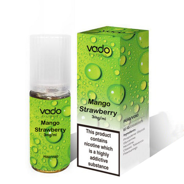 Vado E Liquid Mango Strawberry 10ml E Juice (50VG/50PG)