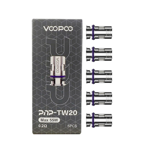 VooPoo PnP TW20 0.2Ω Replacement Coils 40-55w (Pack Of 5)
