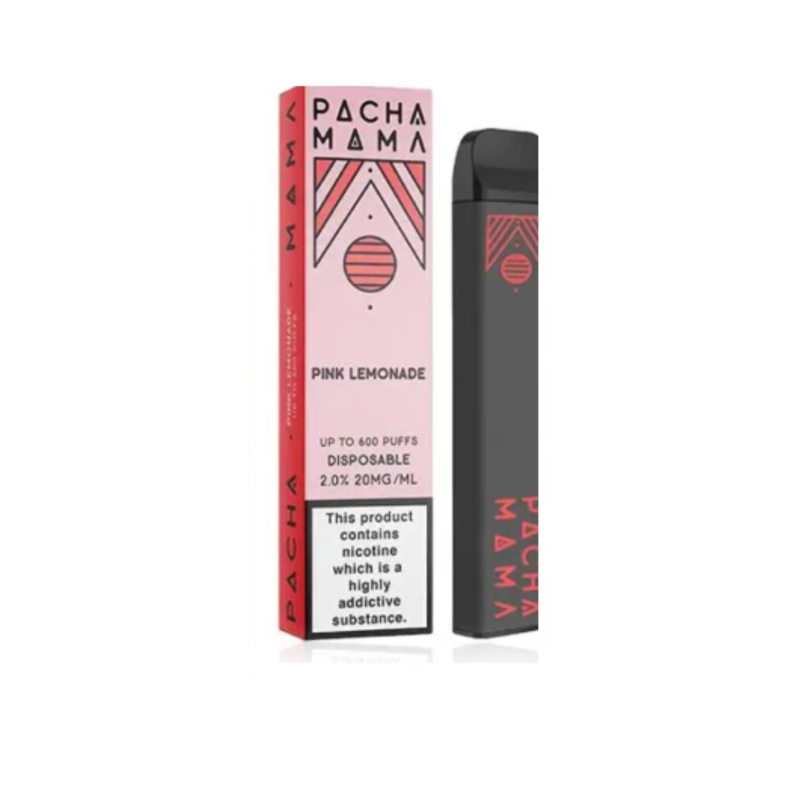 Pacha Mama Disposable Vape Device 600 Puffs Pink Lemonade