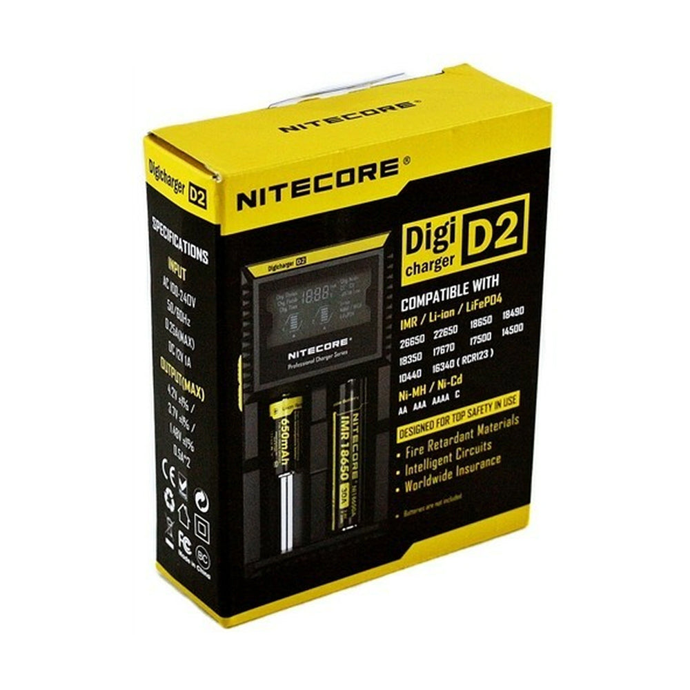 Nitecore Intellicharger D2 LCD Battery Charger