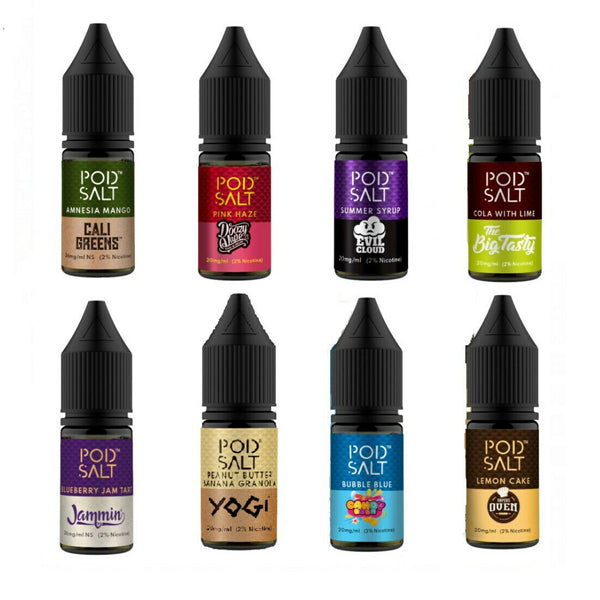 POD SALT Juice 10x10/20ml Nic Salt 50/50 VG/PG