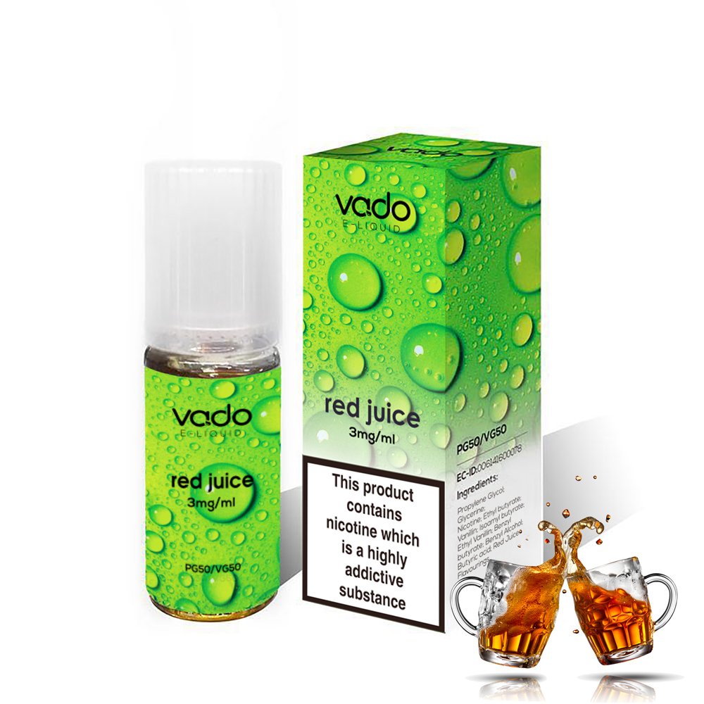 Vado E Liquid Red Juice 10ml E Juice (50VG/50PG)