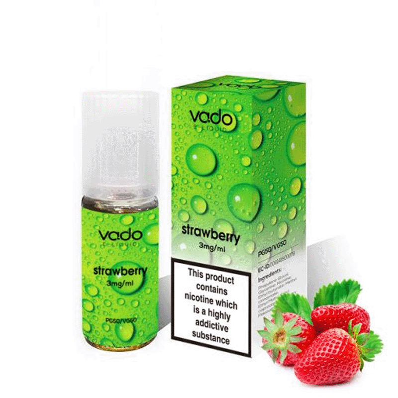 Vado E Liquid Strawberry 10ml E Juice (50VG/50PG)