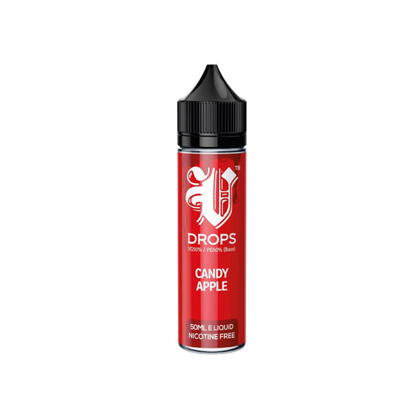 V Drops Premium E-Liquid Vape Juice 50ml Nicotine Free Volume 50ml VG/PG: 50/50 Made In: UK