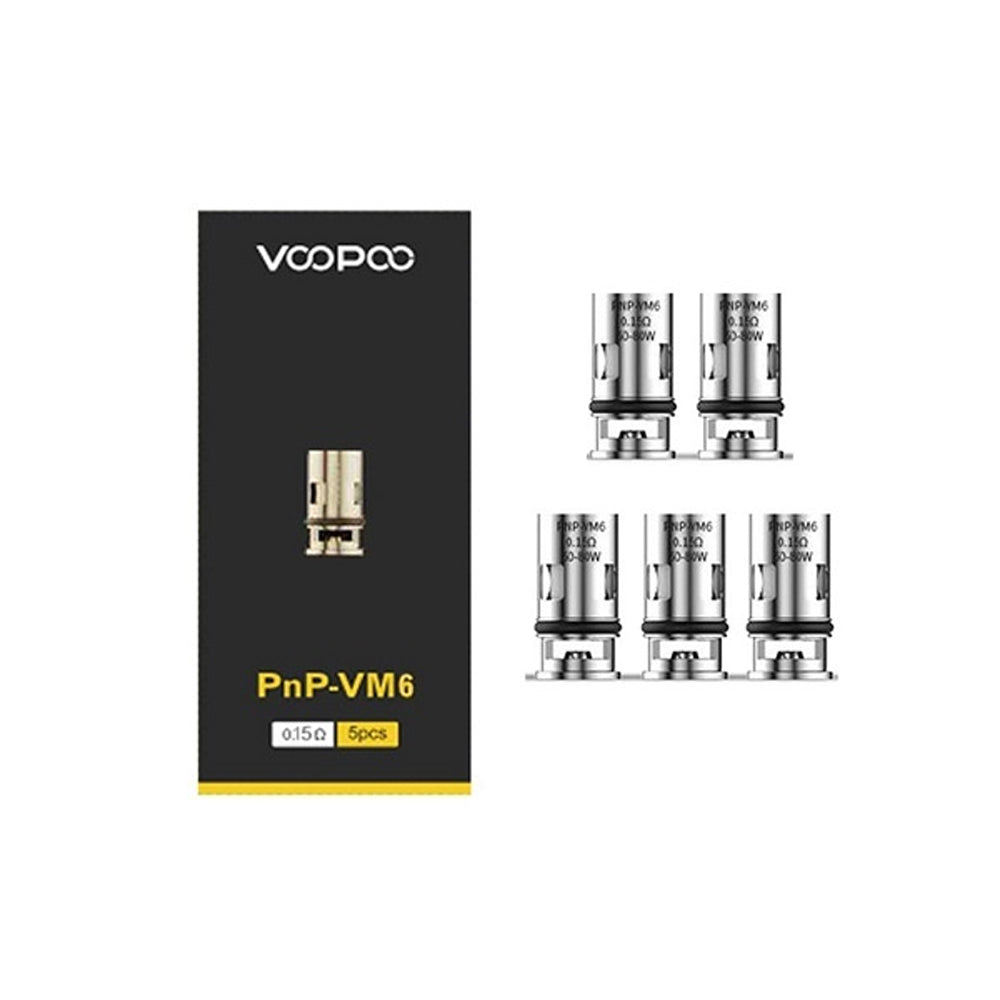 VooPoo PnP-VM5 0.20Ω Or PnP-VM6 Mesh 0.15Ω Replacement Coils