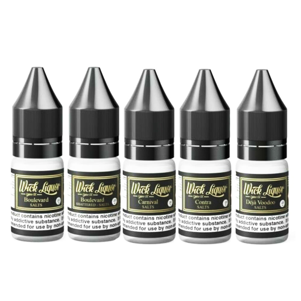 WICK LIQUOR 10 Bottles x 10ml Nic Salt