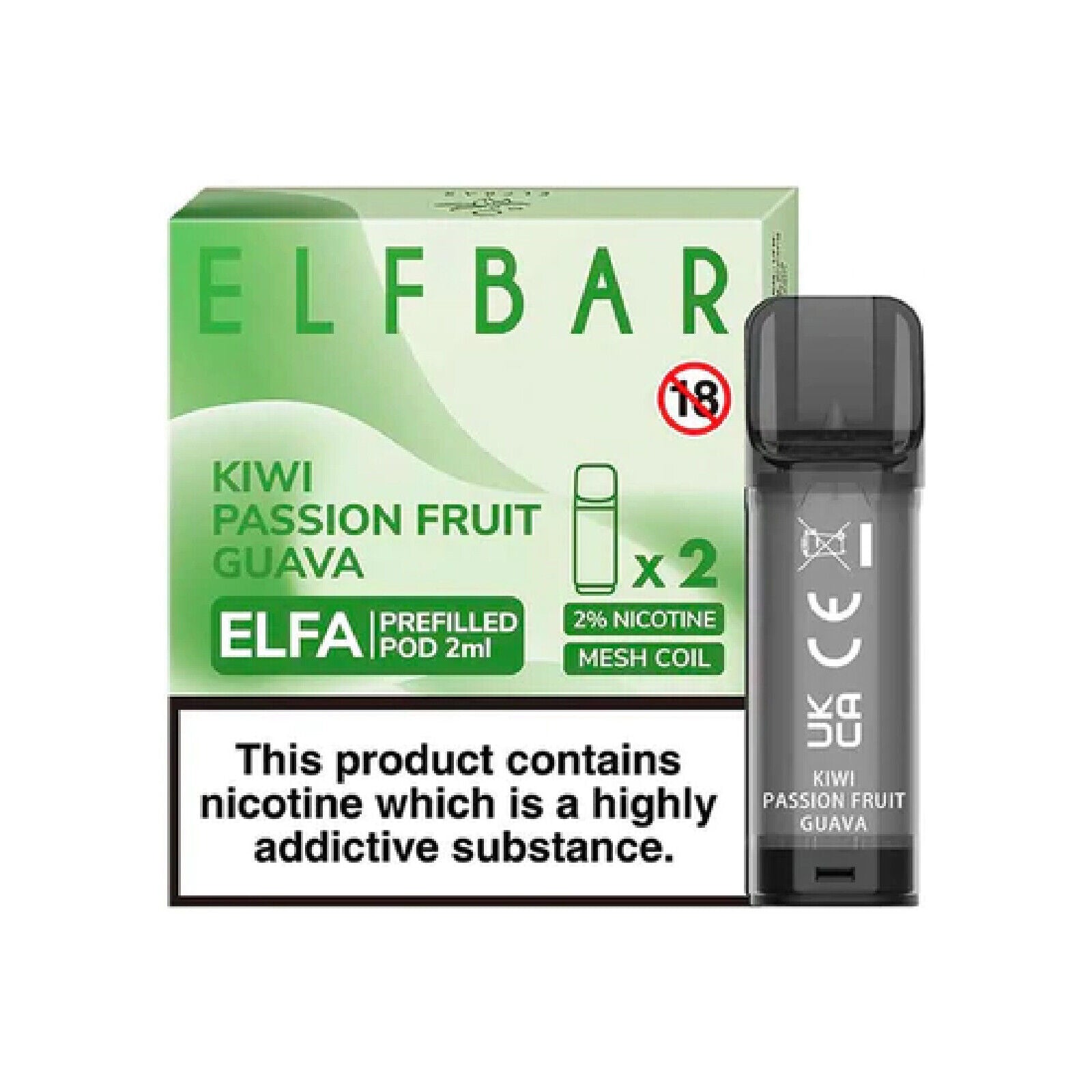 Elf Bar Elfa Pods Kiwi Passion Fruit Guava